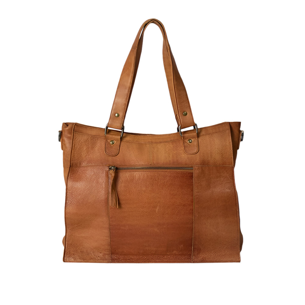 Re:Designed by Dixie Molly Urban skulderveske i skinn Burned Tan-Damevesker-BagBrokers