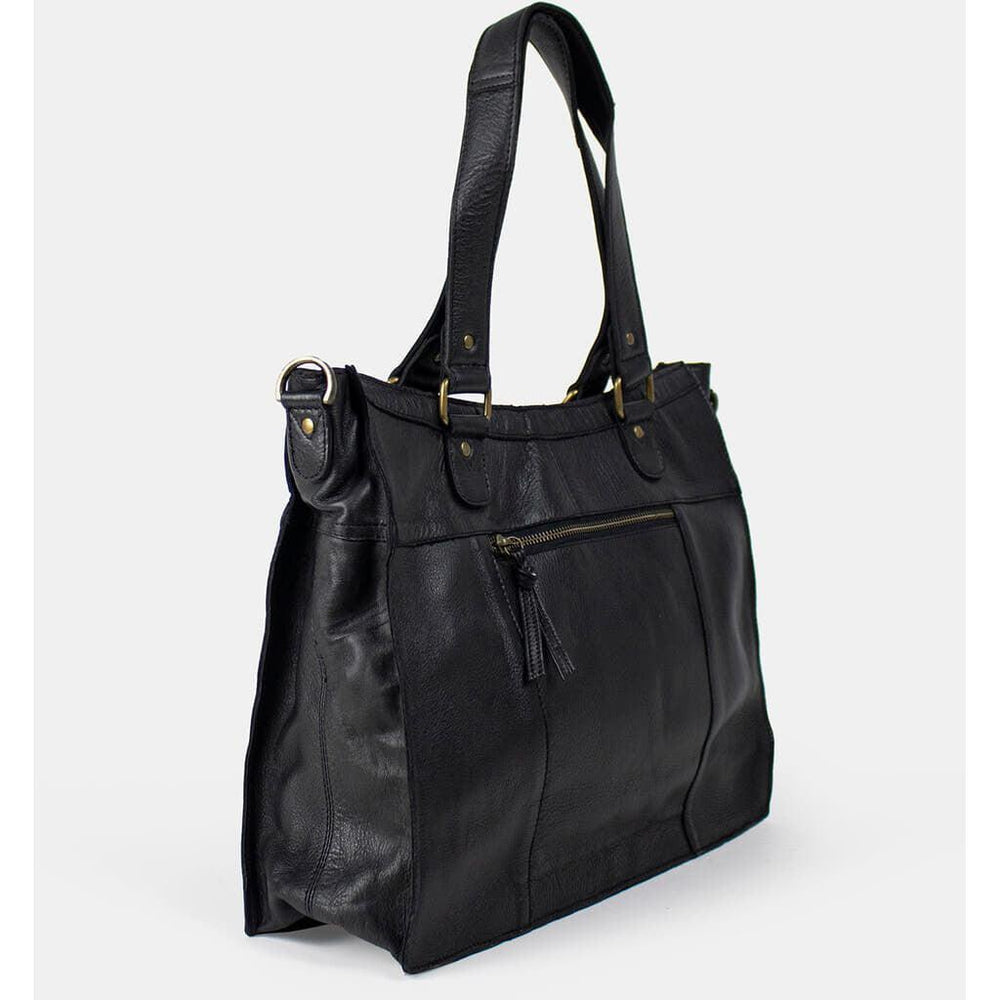 Re:Designed by Dixie Molly Urban skulderveske i skinn Svart-Damevesker-BagBrokers