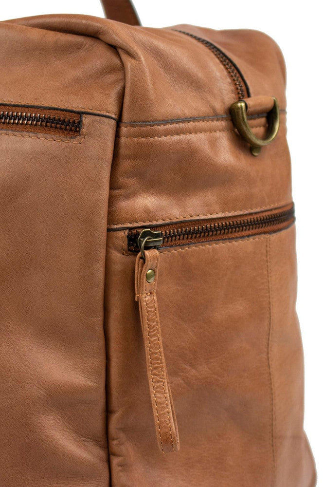 Re:Designed by Dixie Signe Urban Weekend Bag i skinn Walnut-Bagger-BagBrokers