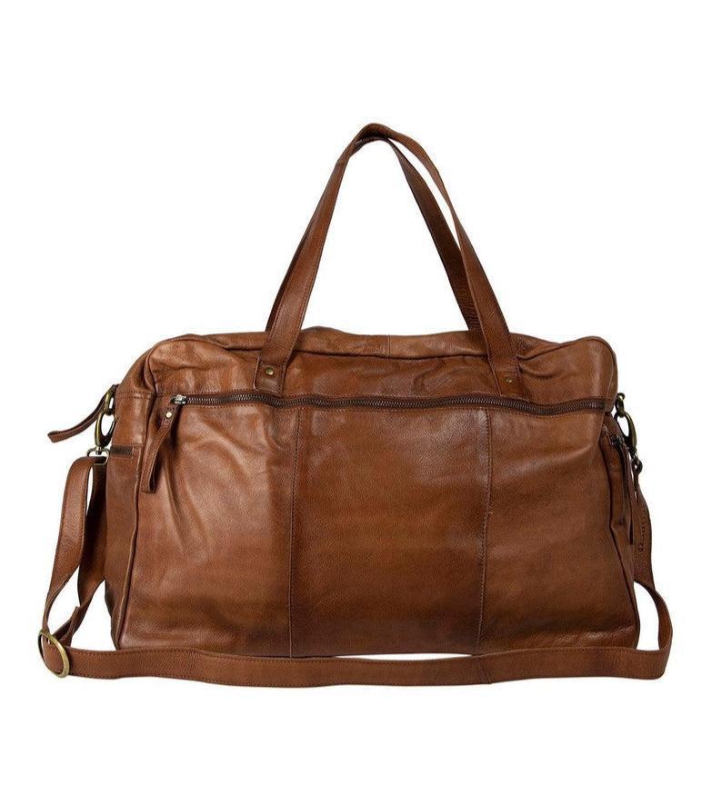 Re:Designed by Dixie Signe Urban Weekend Bag i skinn Walnut-Bagger-BagBrokers