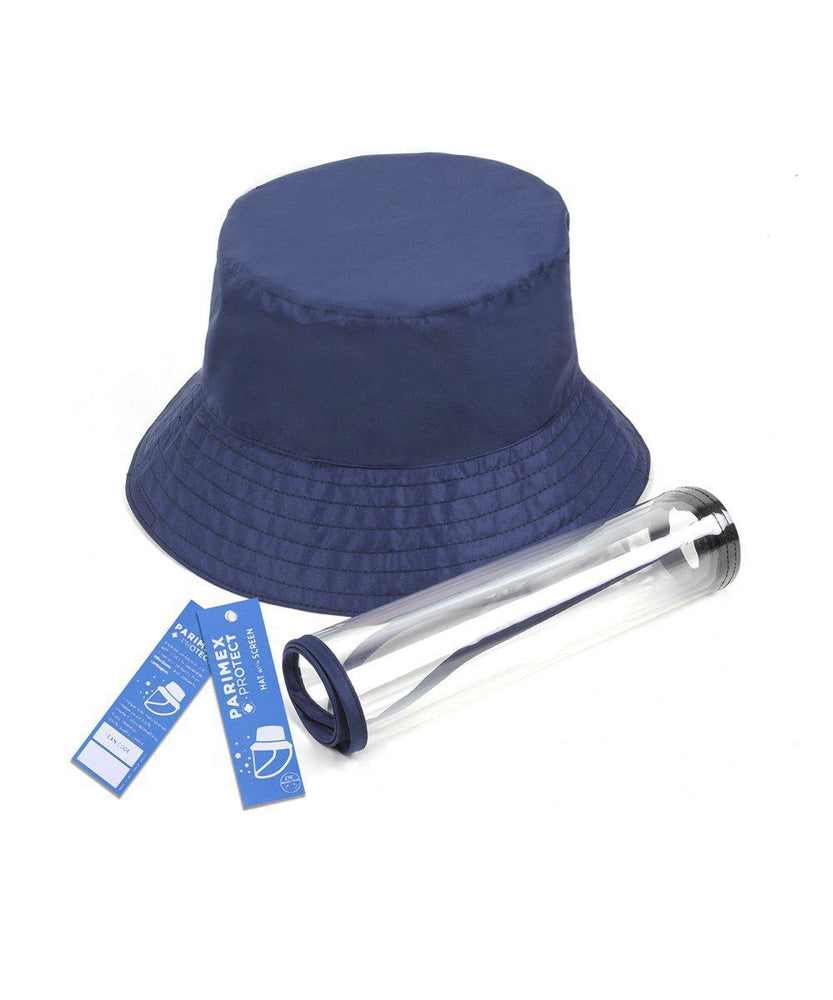 Regnhatt med avtagbart visir Blå-regn hatt-BagBrokers