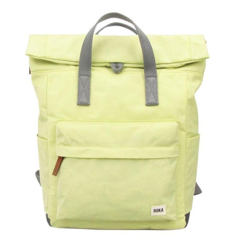 Roka Canfield B Mellomstor Vannavvisende Multifunksjonell Ryggsekk 15,6" Sitrongul-Ryggsekker-BagBrokers