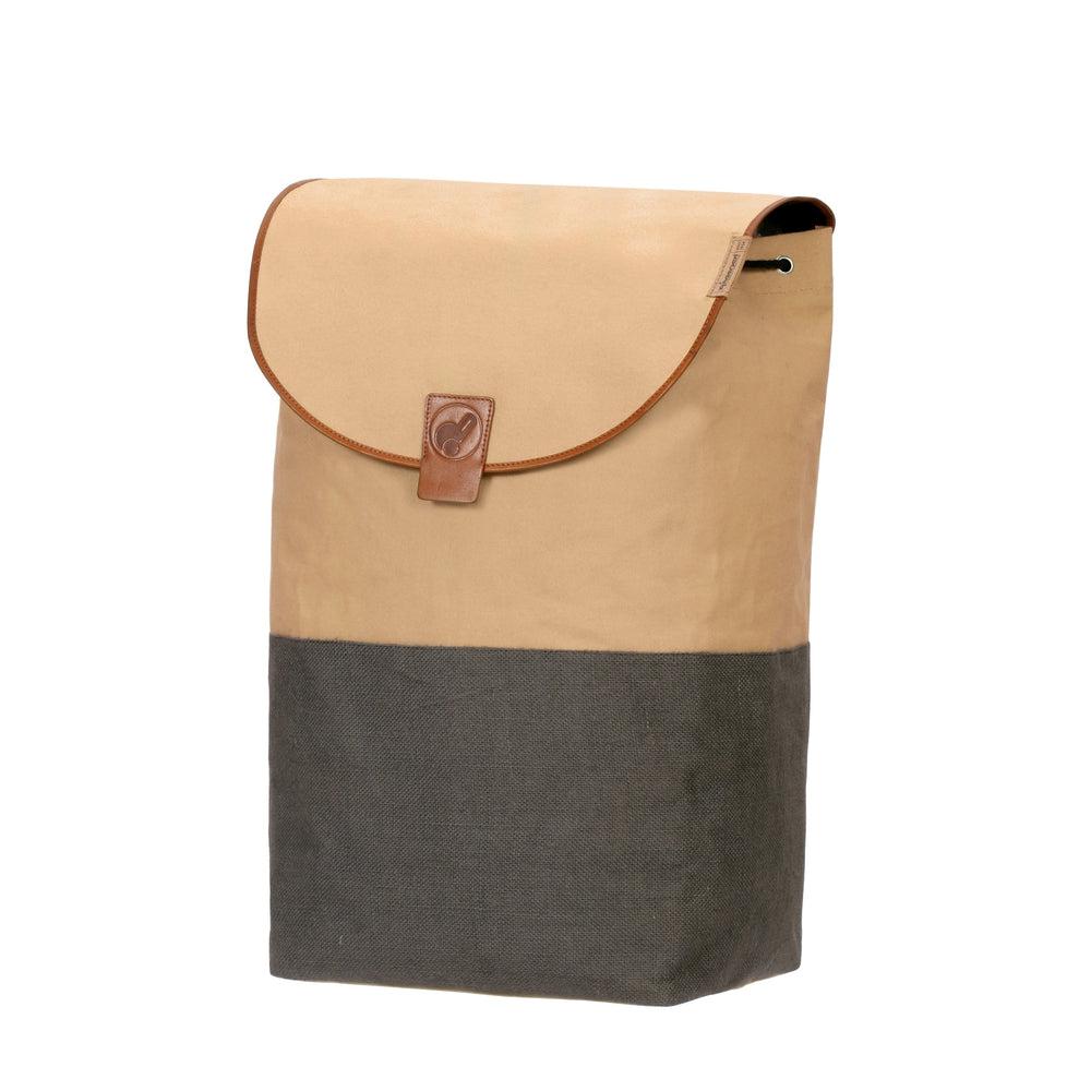 Royal Shopper PRIYA med detaljer i ekte skinn 36 liter Beige-Bagger-BagBrokers