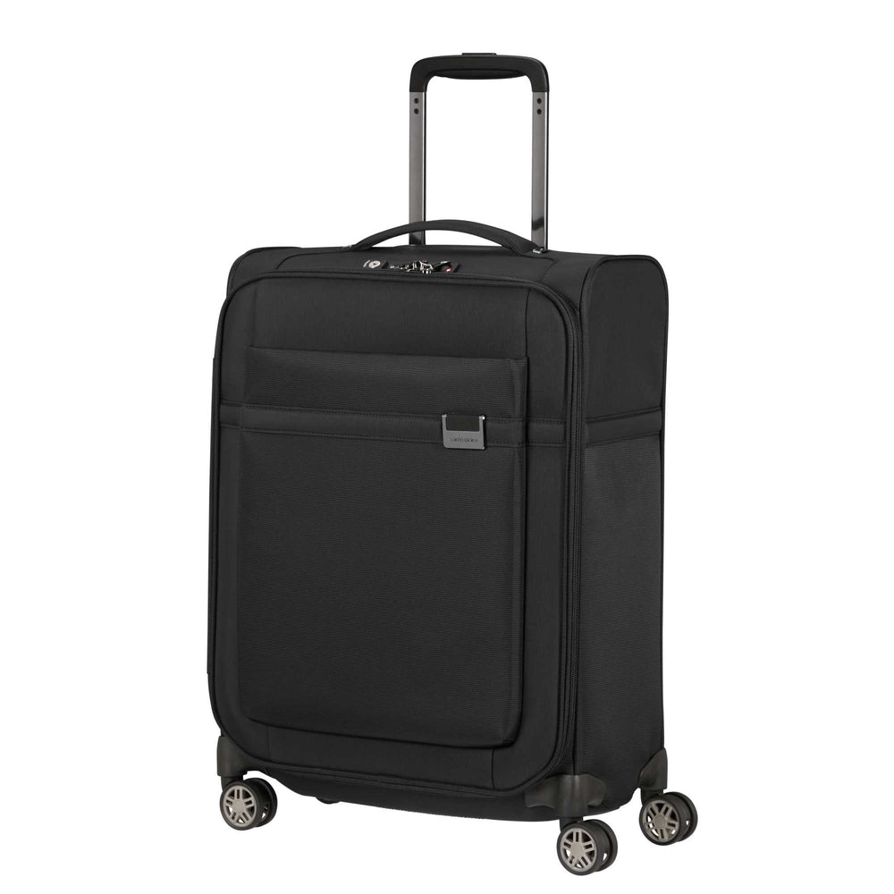 Samsonite AIREA kabinkoffert med 4 hjul 55 cm (20cm) 1,8 kg Svart-Myke kofferter-BagBrokers