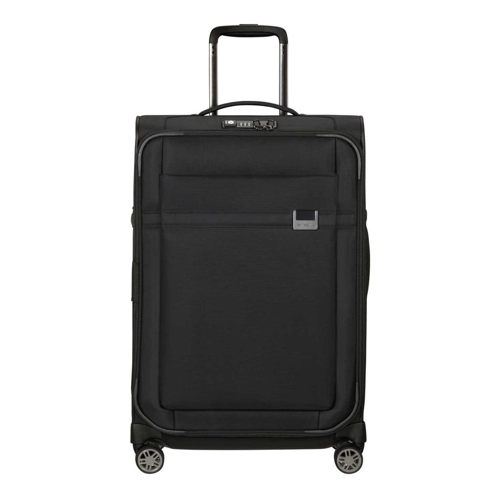 Samsonite AIREA utvidbar medium koffert med 4 hjul 67 cm 2,4 kg Svart-Myke kofferter-BagBrokers