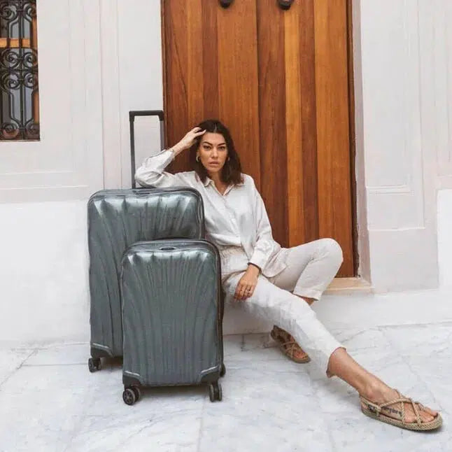 Samsonite C-Lite Ultralett hard Medium koffert 69 cm/68 L Grønn-Harde kofferter-BagBrokers