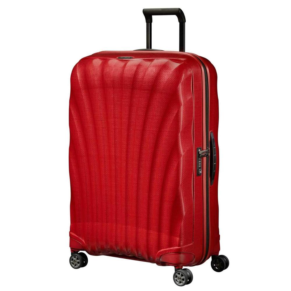 Samsonite C-Lite Ultralett hard stor koffert 75 cm/94L Rød-Harde kofferter-BagBrokers