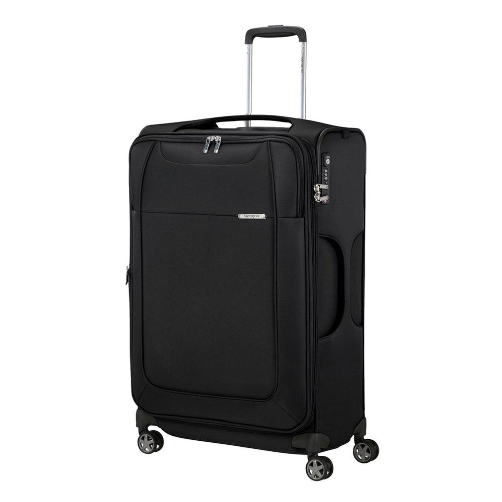 Samsonite D'Lite lett myk utvidbar medium koffert 71 cm Svart-Myke kofferter-BagBrokers
