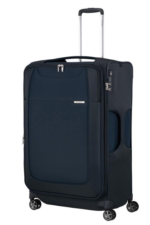 Samsonite D'Lite lett myk utvidbar stor koffert 78 cm Midnatt Blå-Myke kofferter-BagBrokers