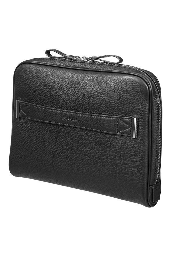 Business-Samsonite. Highline Skinn tablet holder 24,5 cm / 9,7 inch Night Black/Silver-BagBrokers