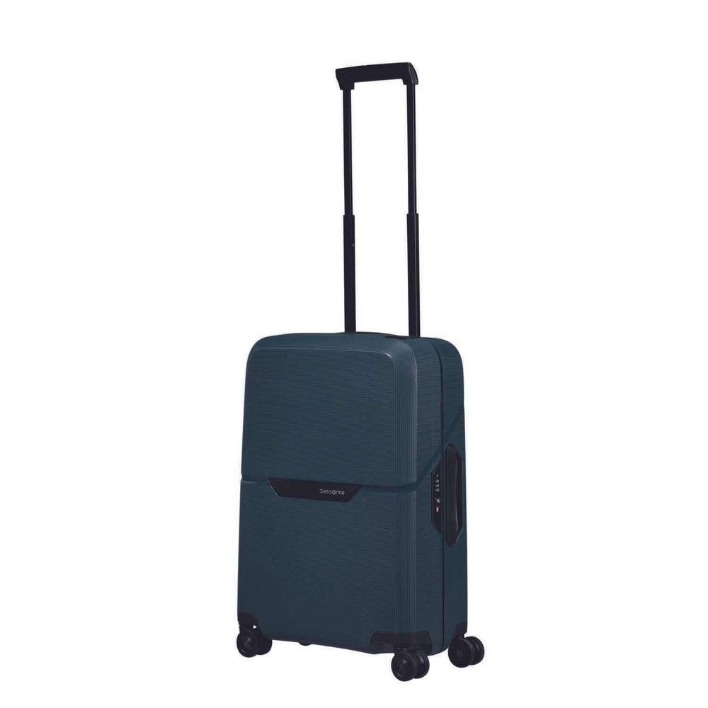 Samsonite Magnum ECO hard Kabin koffert 55 cm 4 hjul Blå-Harde kofferter-BagBrokers