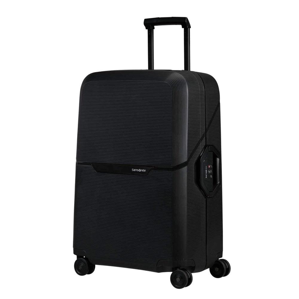 Samsonite Magnum ECO hard Medium koffert 69 cm 4 hjul Svart-Harde kofferter-BagBrokers