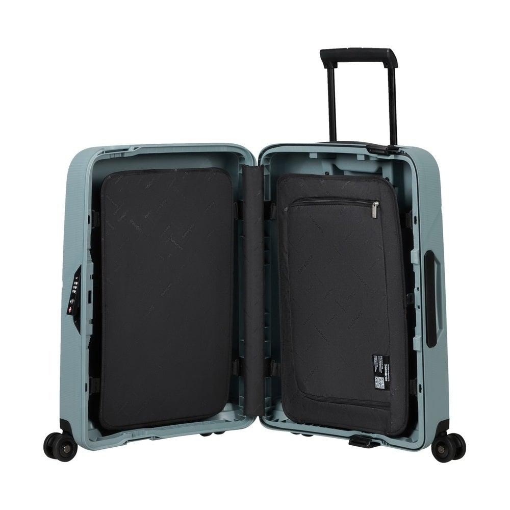 Samsonite Magnum ECO hard Medium koffert 69 cm 4 hjul Isblå-Harde kofferter-BagBrokers