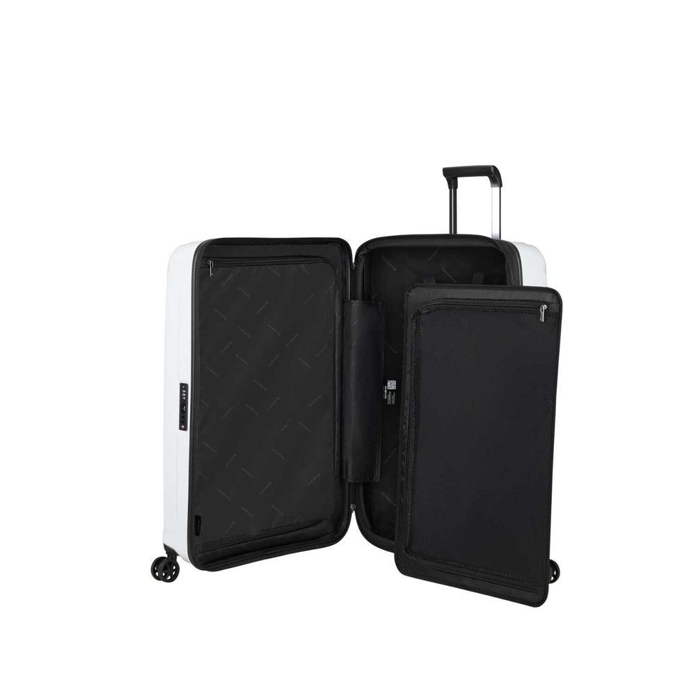 Samsonite NUON utvidbar Medium koffert 69 cm Metallic White-Harde kofferter-BagBrokers