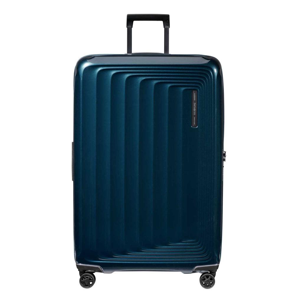Samsonite NUON utvidbar XL koffert 81 cm Metallic dark blue-Harde kofferter-BagBrokers