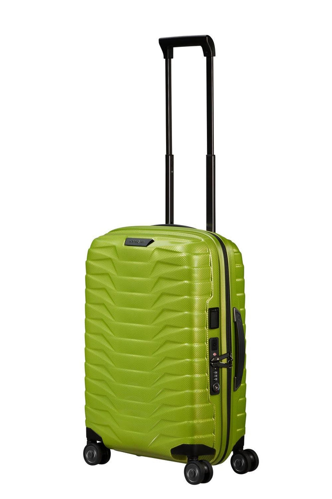 Samsonite PROXIS Utvidbar kabinkoffert 55 cm med 4 hjul Lime-Harde kofferter-BagBrokers
