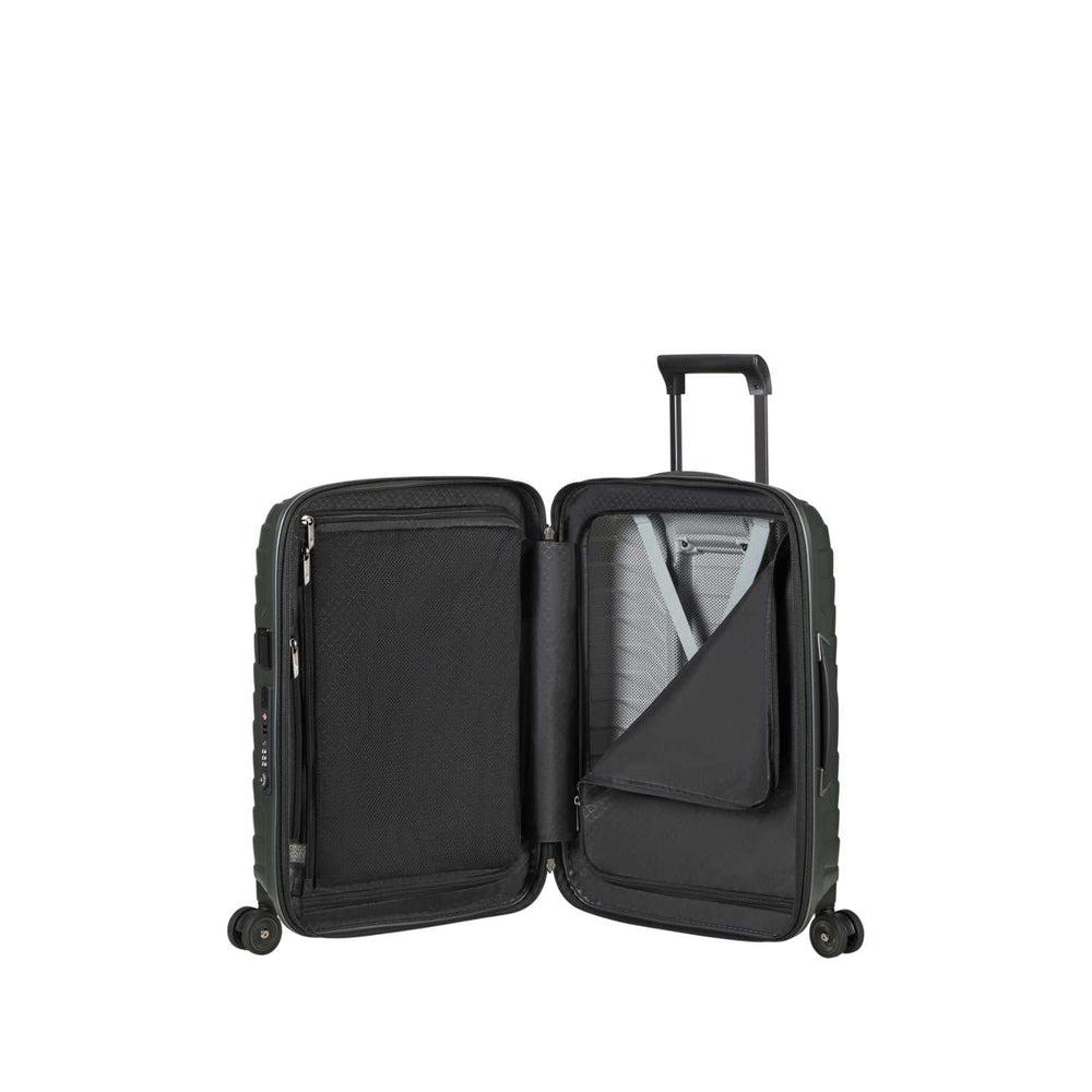 Samsonite PROXIS Utvidbar kabinkoffert 55 cm med 4 hjul Matt Climbing Ivy-Harde kofferter-BagBrokers
