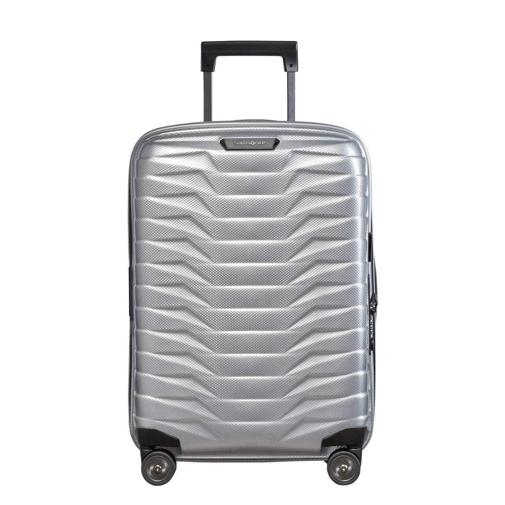 Samsonite PROXIS Utvidbar kabinkoffert med 4 hjul Silver-Harde kofferter-BagBrokers