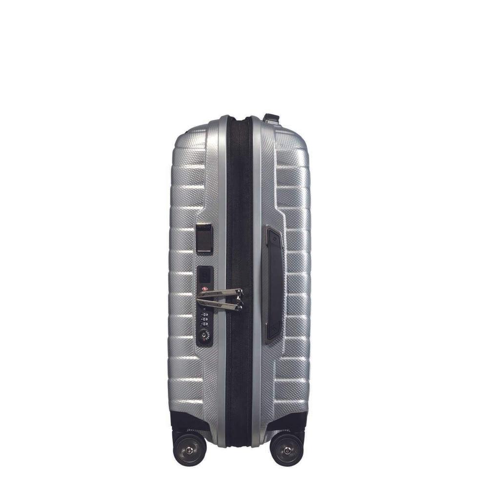 Samsonite PROXIS Utvidbar kabinkoffert med 4 hjul Silver-Harde kofferter-BagBrokers