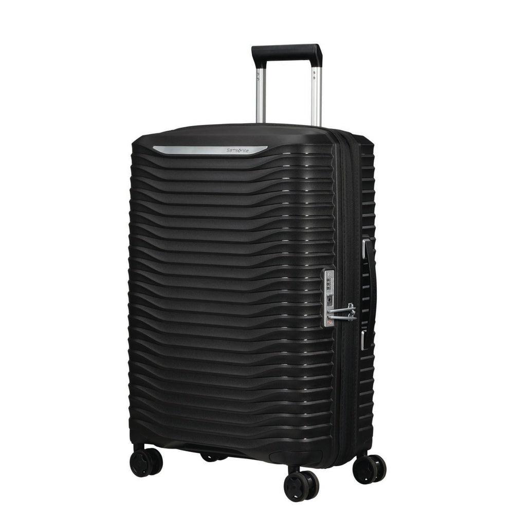 Samsonite UPSCAPE ekspanderende Medium koffert 68 cm Svart-Harde kofferter-BagBrokers