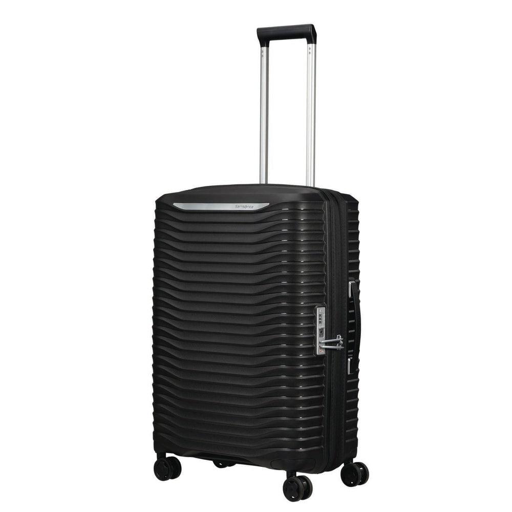 Samsonite UPSCAPE ekspanderende Medium koffert 68 cm Svart-Harde kofferter-BagBrokers