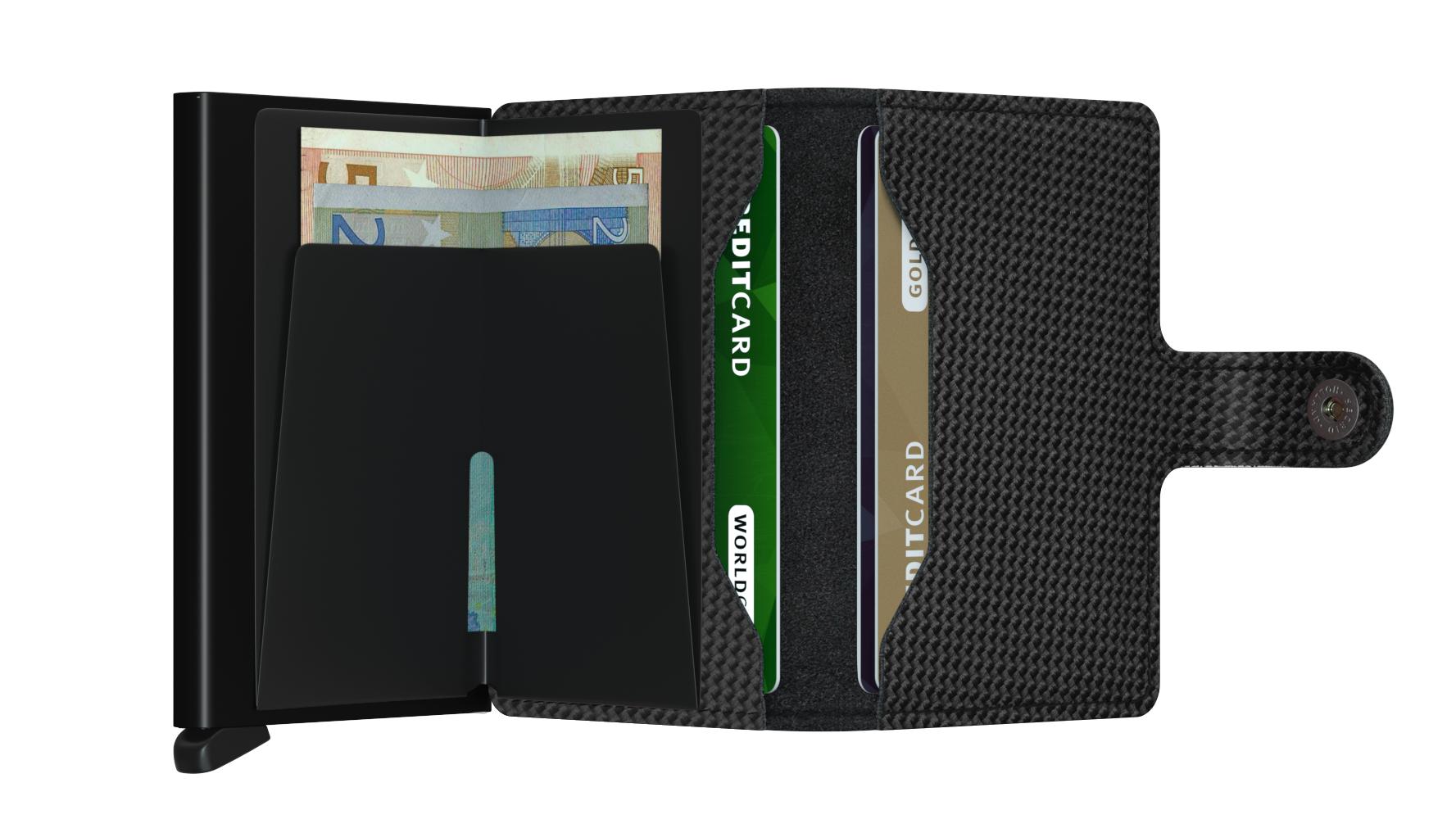 Secrid Miniwallet Carbon Black-Lommebok/ Kortholder-BagBrokers