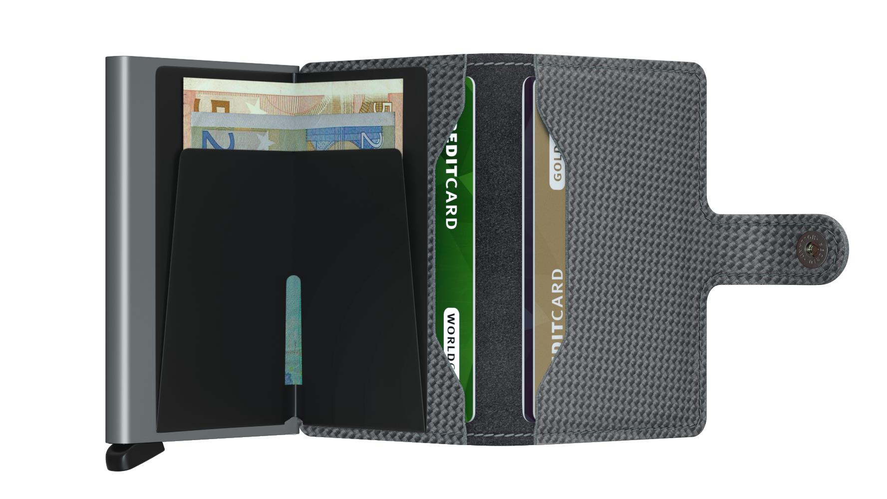 Secrid Miniwallet Carbon Cool Grey-Lommebok/ Kortholder-BagBrokers