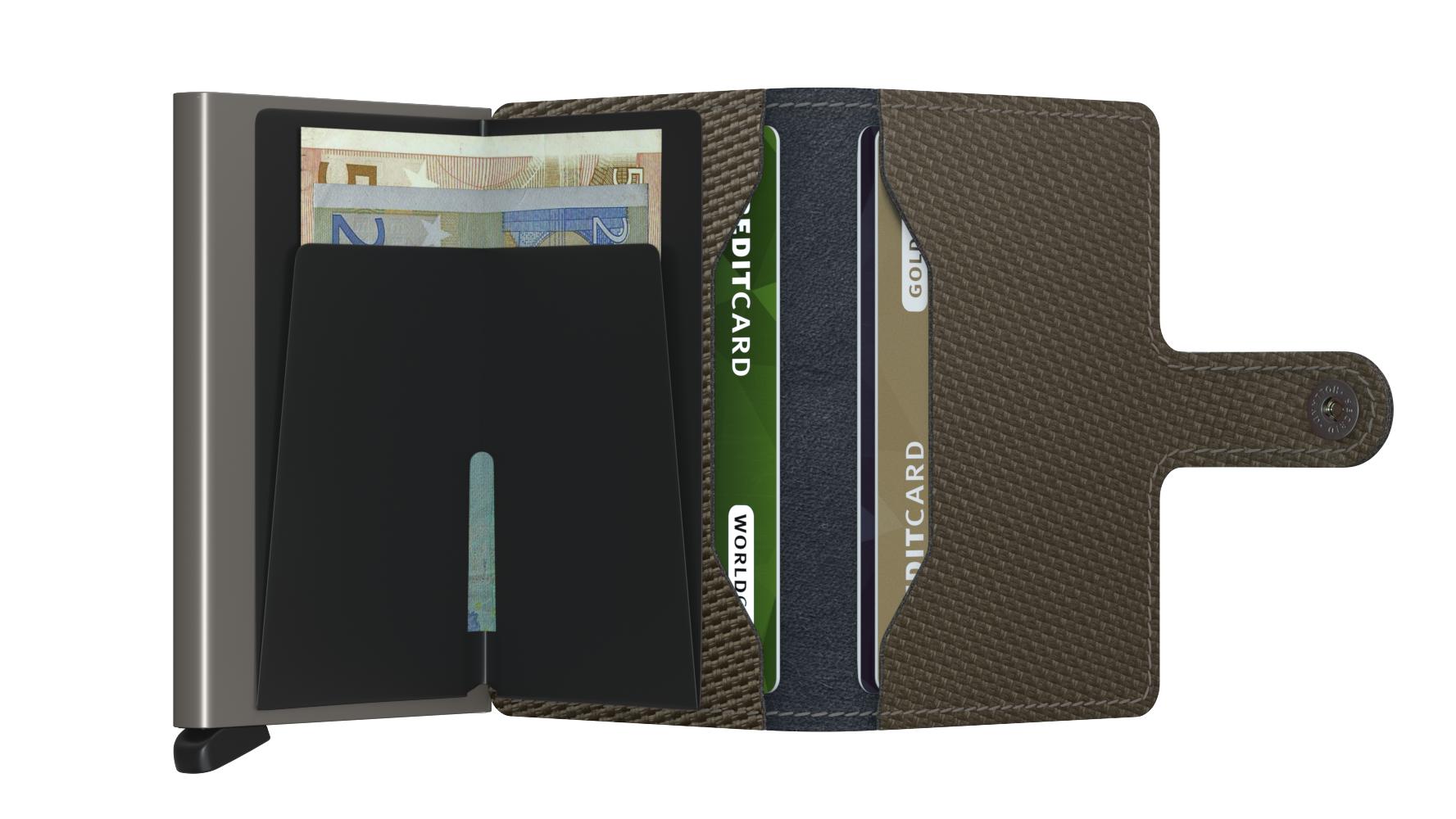 Secrid Miniwallet Carbon Khaki-Lommebok/ Kortholder-BagBrokers