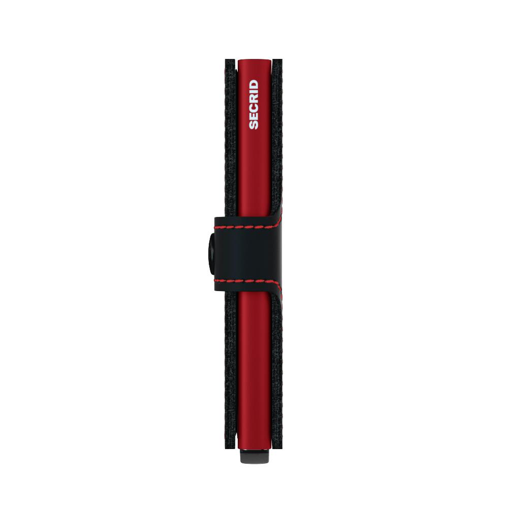 Secrid Miniwallet Original Matt Svart Rød-Lommebok/ Kortholder-BagBrokers