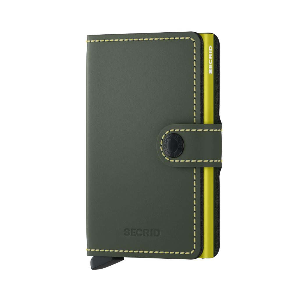 Secrid Miniwallet Matte Green & Lime-Lommebok/ Kortholder-BagBrokers
