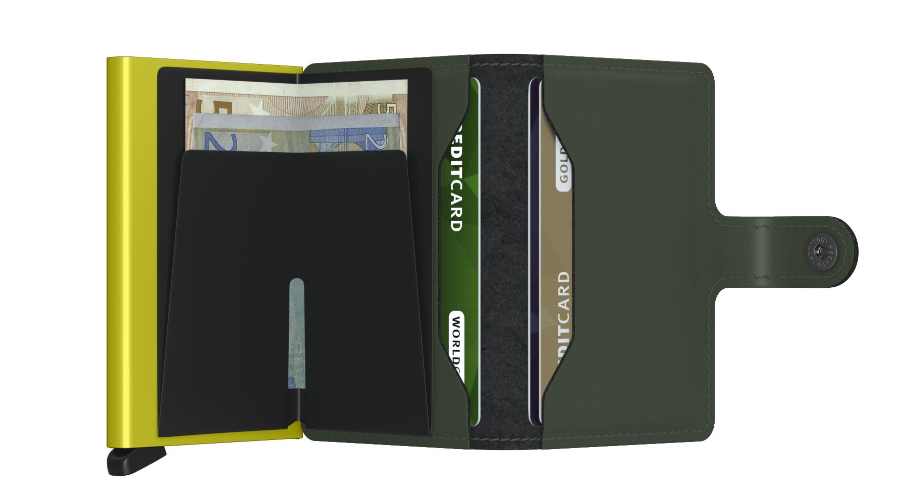 Secrid Miniwallet Matte Green & Lime-Lommebok/ Kortholder-BagBrokers