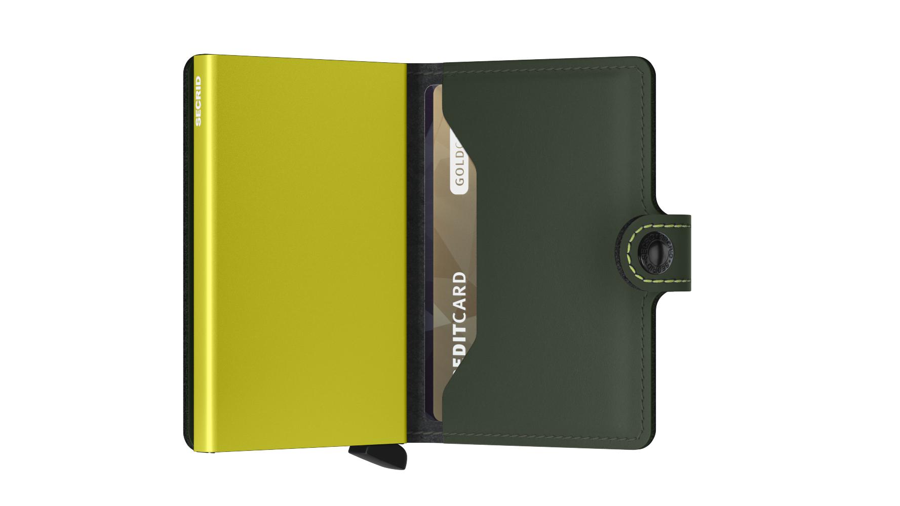 Secrid Miniwallet Matte Green & Lime-Lommebok/ Kortholder-BagBrokers