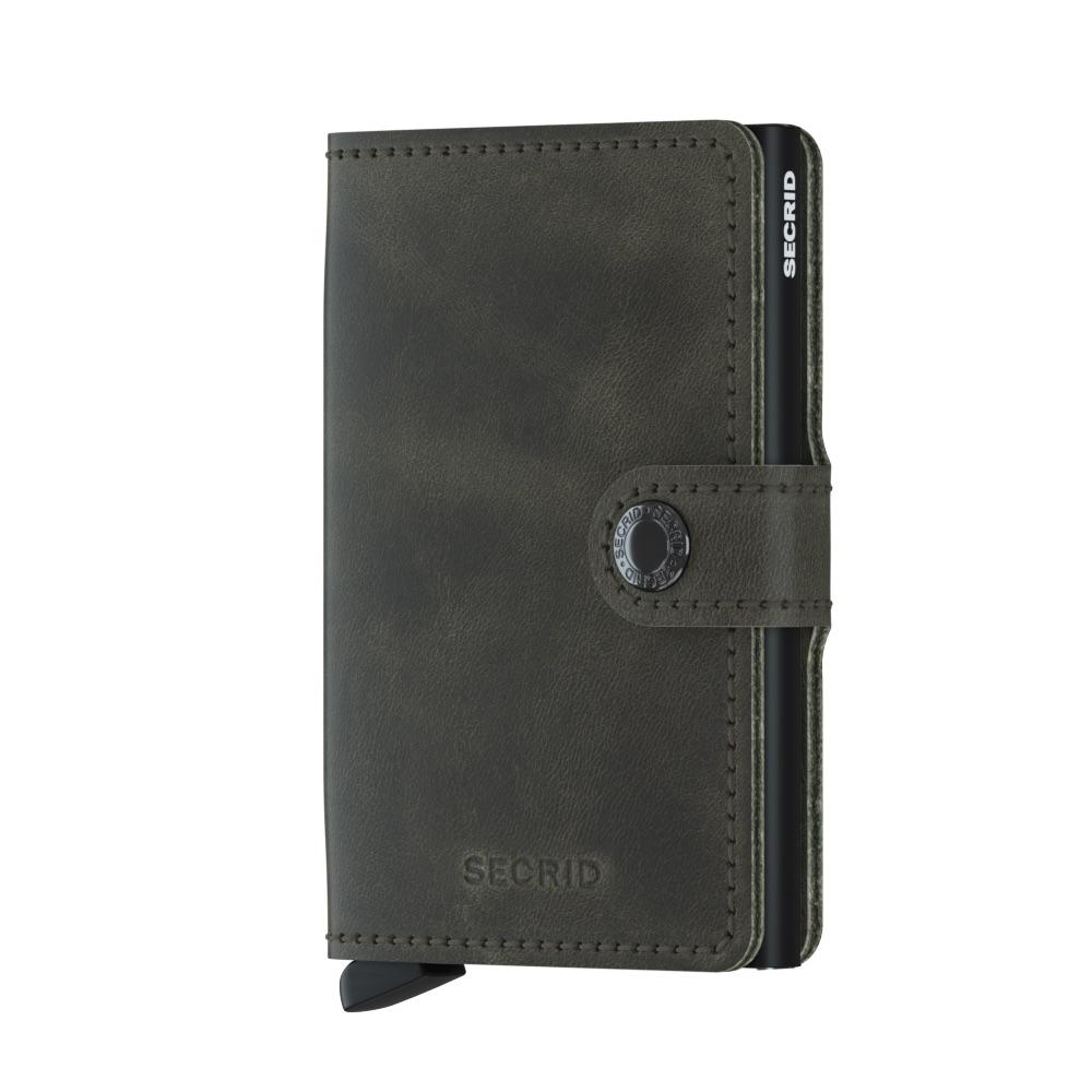 Secrid Miniwallet Vintage Olive-Black-Lommebok/ Kortholder-BagBrokers