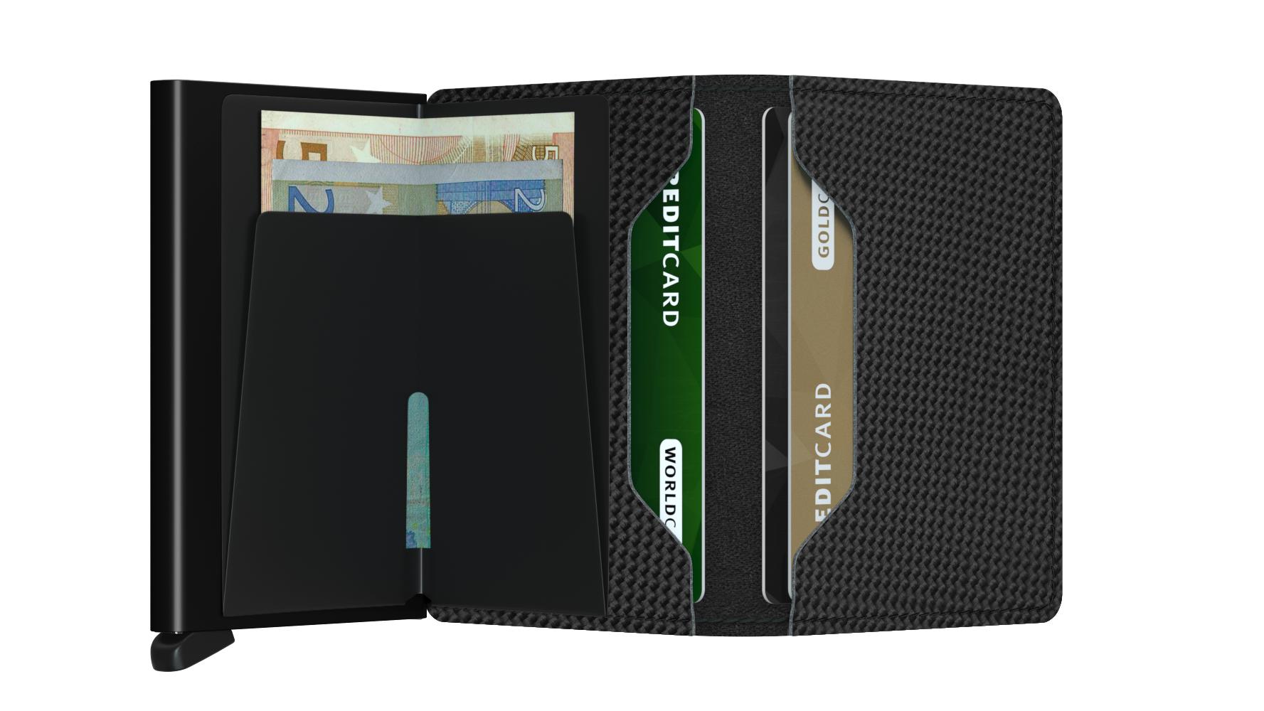 Secrid Slimwallet Carbon Black-Lommebok/ Kortholder-BagBrokers