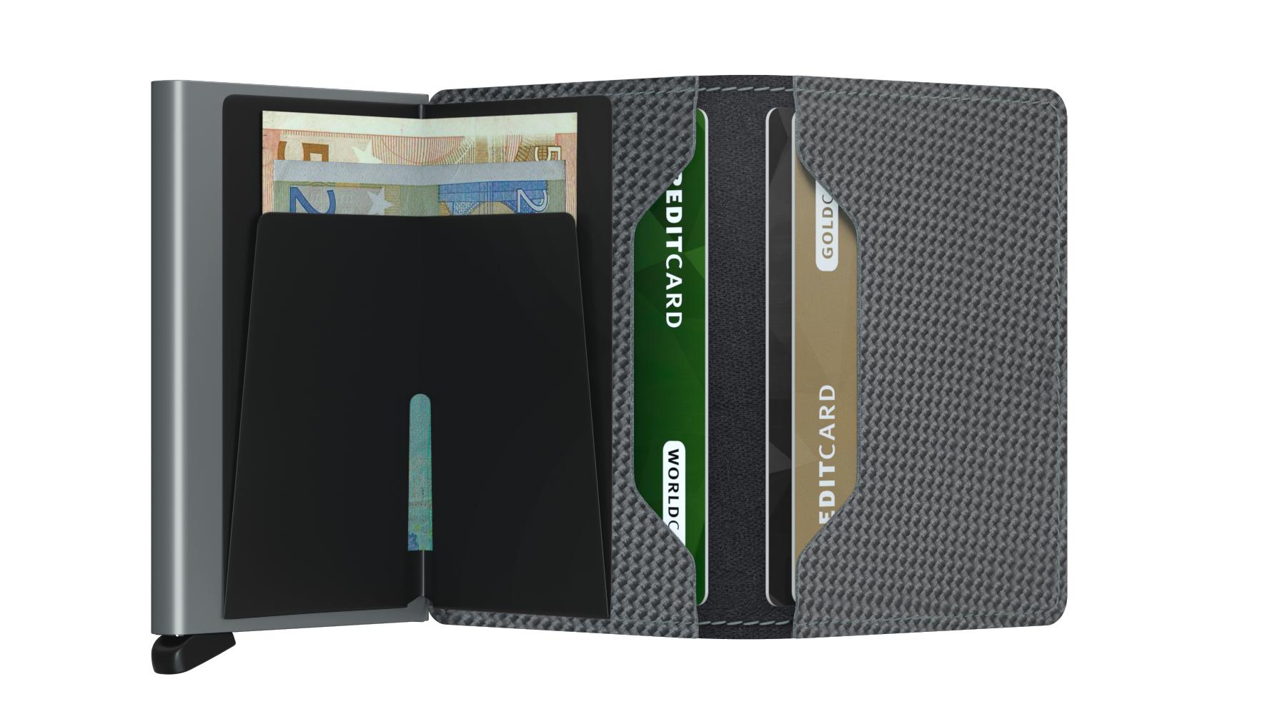 Secrid Slimwallet Carbon Grey-Lommebok/ Kortholder-BagBrokers