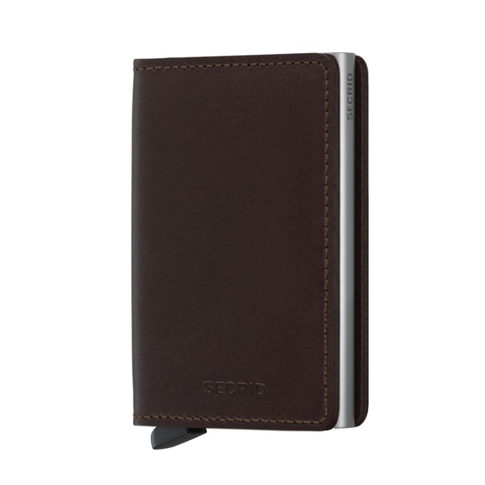 Secrid Slimwallet Dark Brown-Lommebok/ Kortholder-BagBrokers