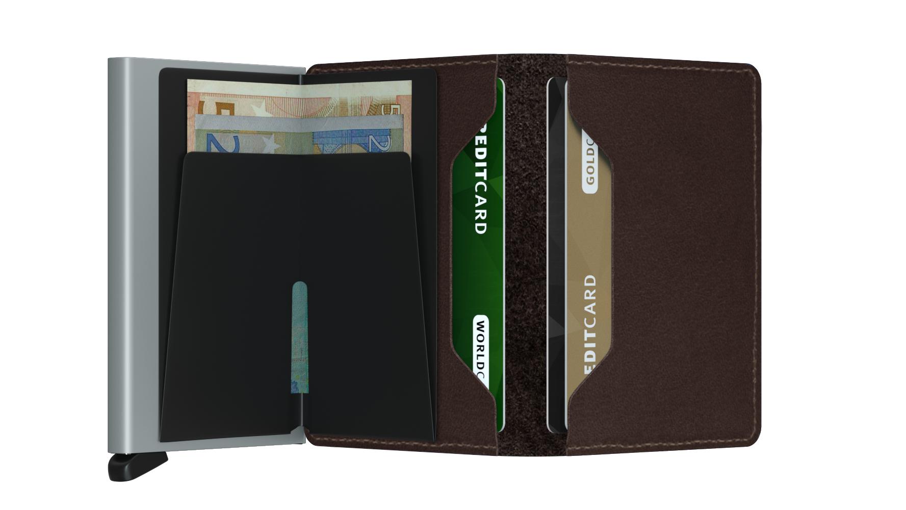 Secrid Slimwallet Dark Brown-Lommebok/ Kortholder-BagBrokers