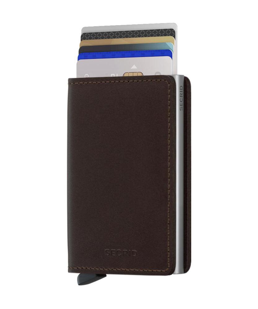 Secrid Slimwallet Dark Brown-Lommebok/ Kortholder-BagBrokers