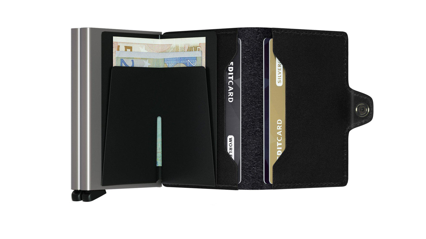 Secrid Twinwallet black-Lommebok/ Kortholder-BagBrokers