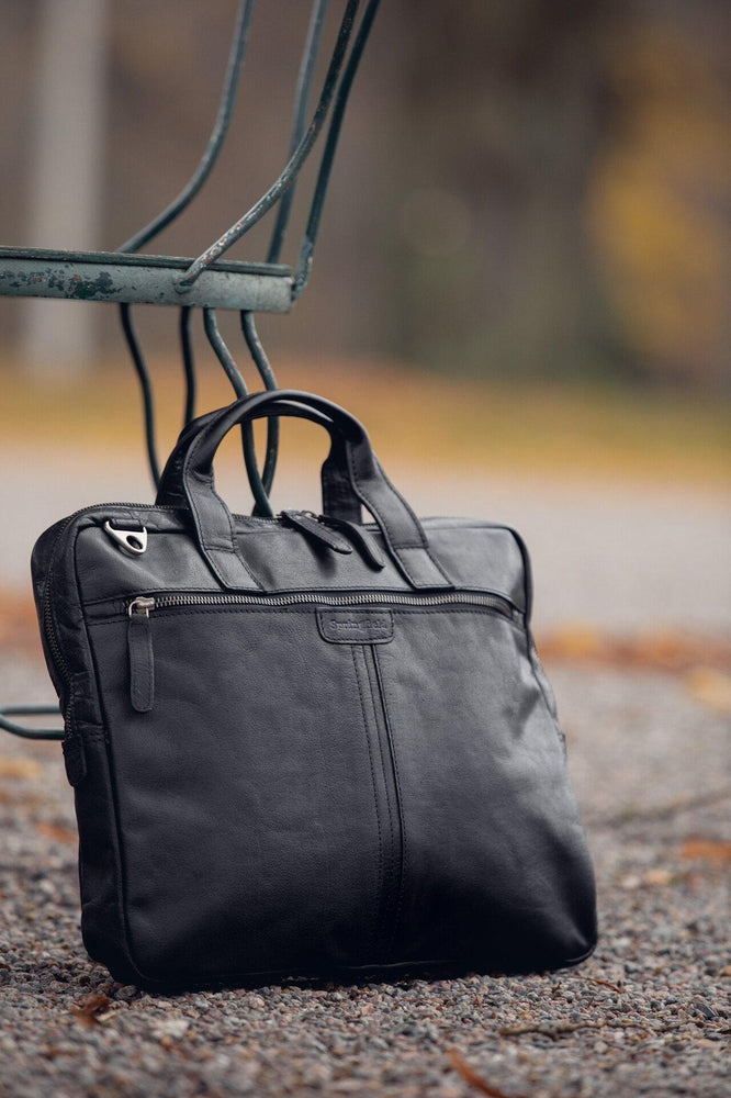 Springfield PC veske i skinn 15" Svart-Veske-BagBrokers
