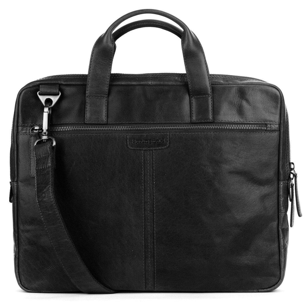 Springfield PC veske i skinn 15" Svart-Veske-BagBrokers