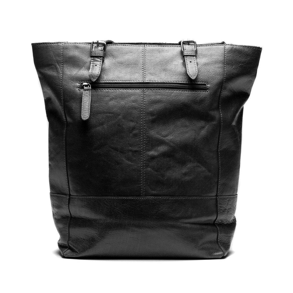 Springfield stort veskenett i skinn Svart-Veske-BagBrokers