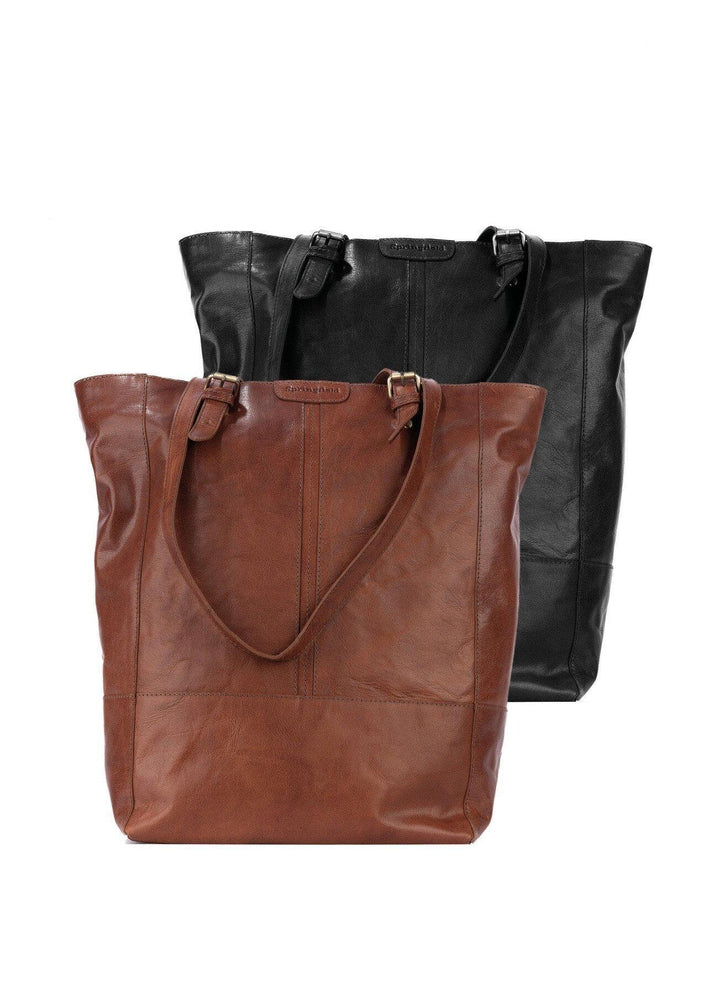 Springfield stort veskenett i skinn Svart-Veske-BagBrokers