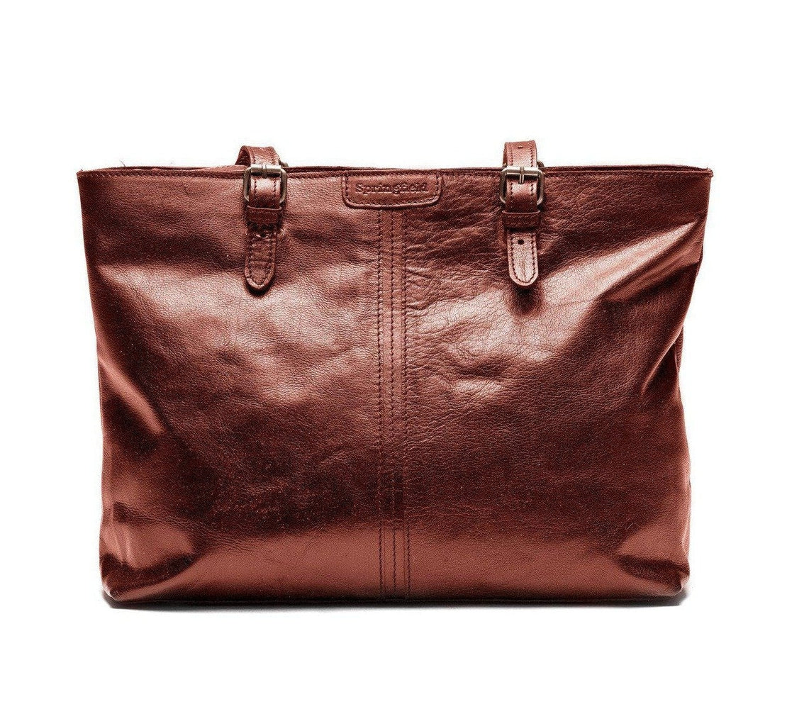 Springfield veskenett i skinn Cognac-Veske-BagBrokers