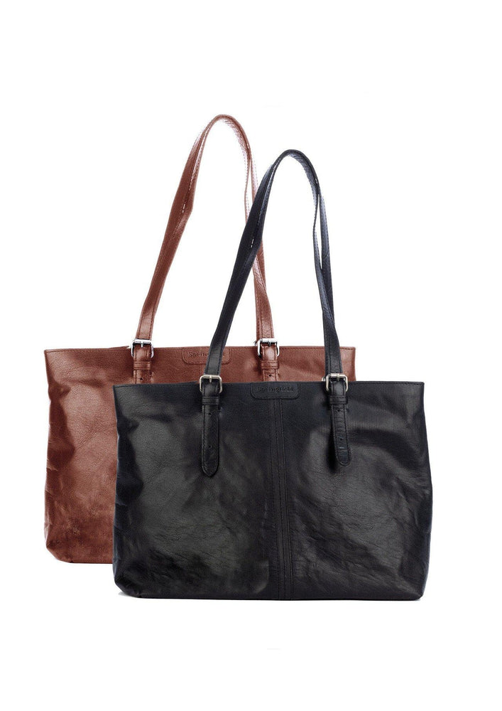 Springfield veskenett i skinn Cognac-Veske-BagBrokers