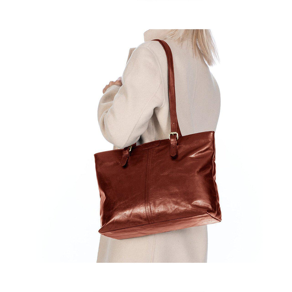 Springfield veskenett i skinn Cognac-Veske-BagBrokers