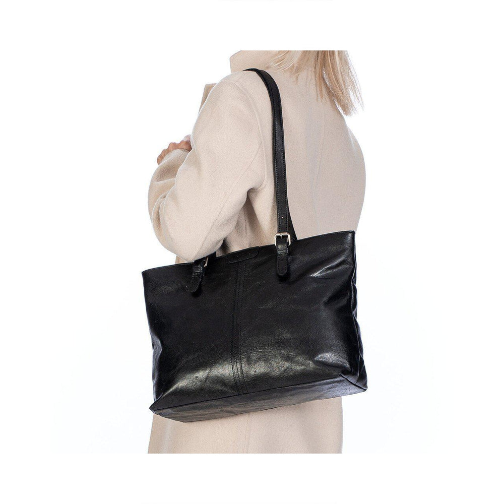 Springfield veskenett i skinn Svart-Veske-BagBrokers