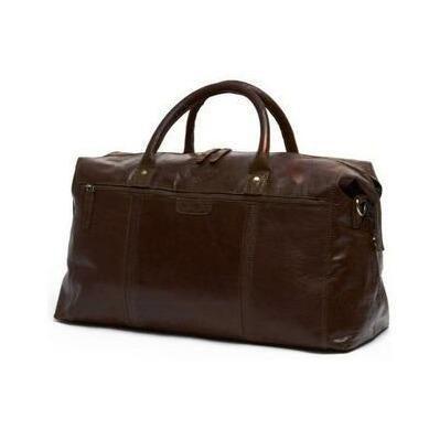 Springfield weekendbag i skinn Mørke Brun-Bagger-BagBrokers