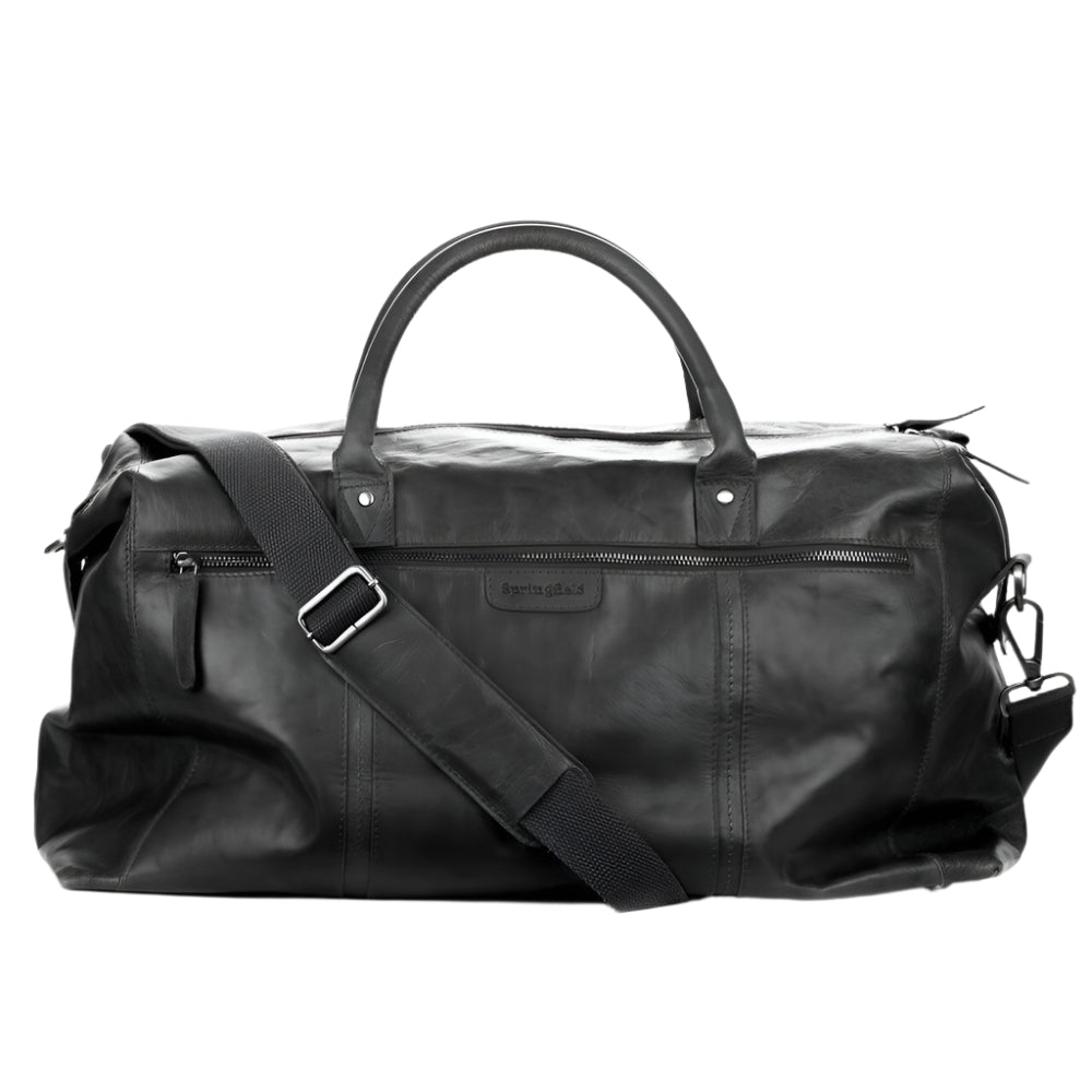Springfield weekend bag i skinn Svart-Bagger-BagBrokers