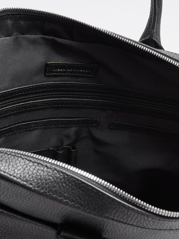 TIGER OF SWEDEN Bosun Skinn PC veske 15" Black-Bagger-BagBrokers